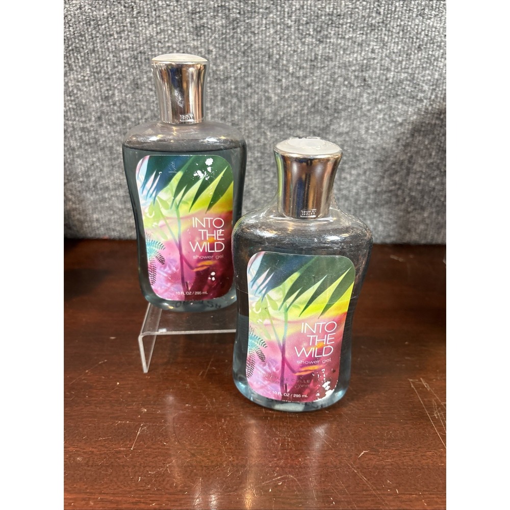 2~Bath & body Works~Into The‎ Wild Shower gel~Signature Collection 10 FL oz